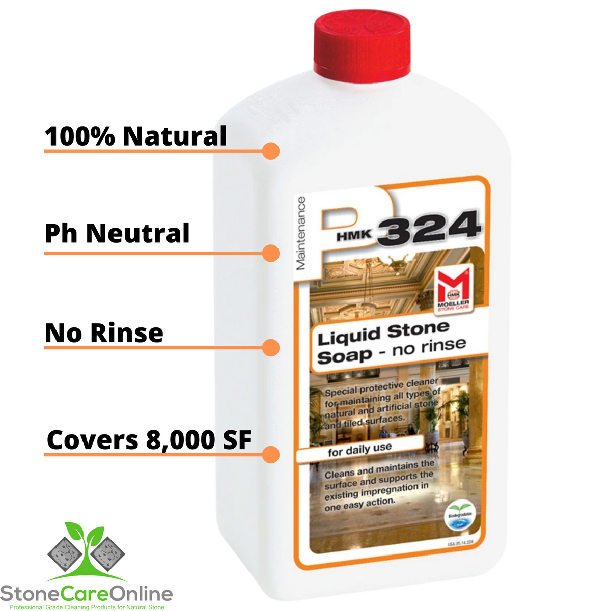 HMK® R160 Moss and Mildew Remover Spray for Natural Stone