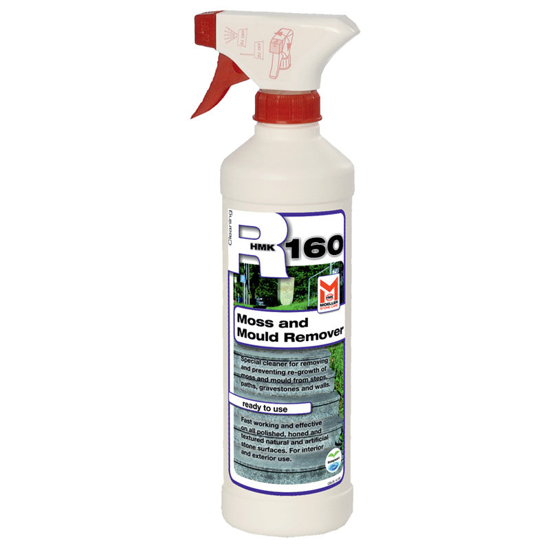 HMK® R160 Moss and Mildew Remover Spray for Natural Stone.  ›Essential-natural-stone-cleaner