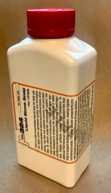 Quarter Liter Sample Size of HMK P324 Liquid Stone Soap daily maintenance soap for all natural stone surfaces